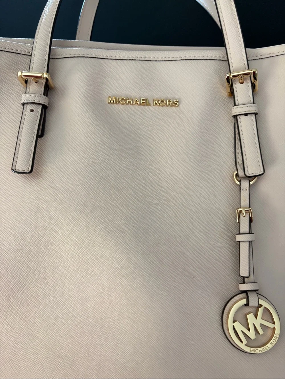Medium Michael Kors Jet Set Travel Tote Leather Blush NWT